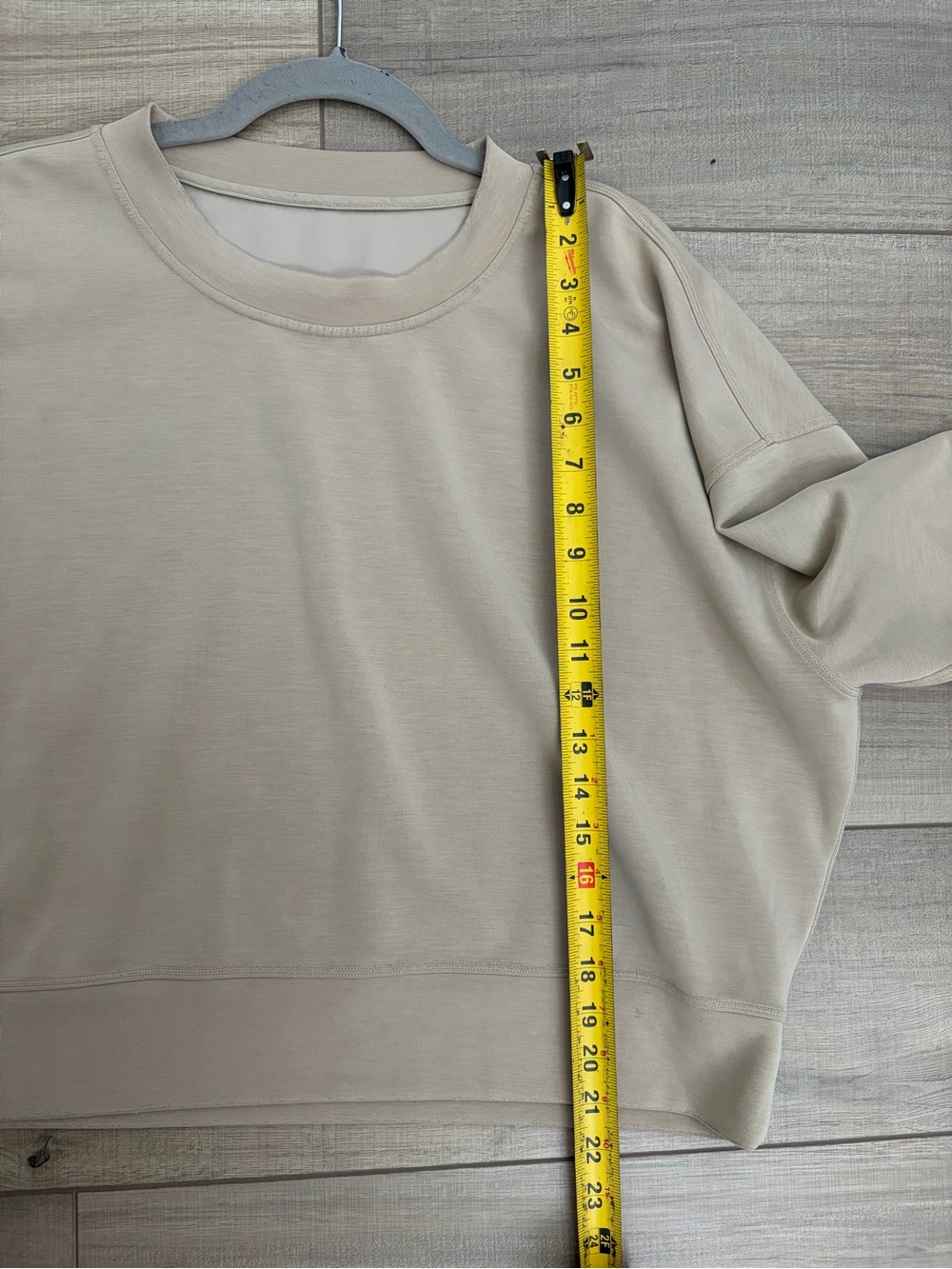 Lululemon Softstreme Crewneck Oversized Pullover Sheer Oak 10 - Picture 7 of 8
